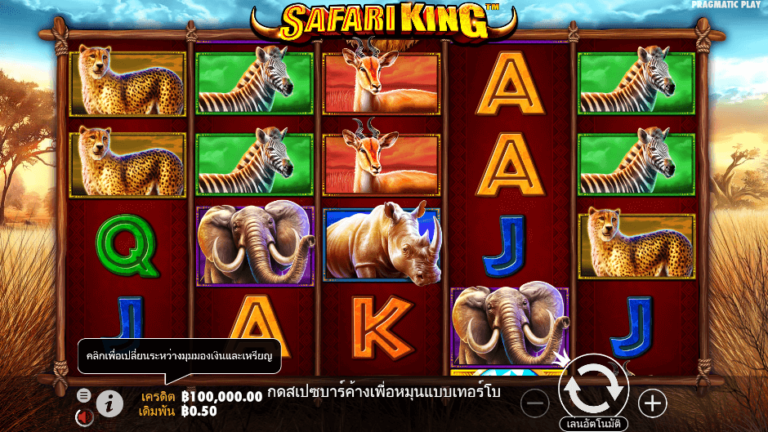 Safari King สล็อต Pragmatic Play