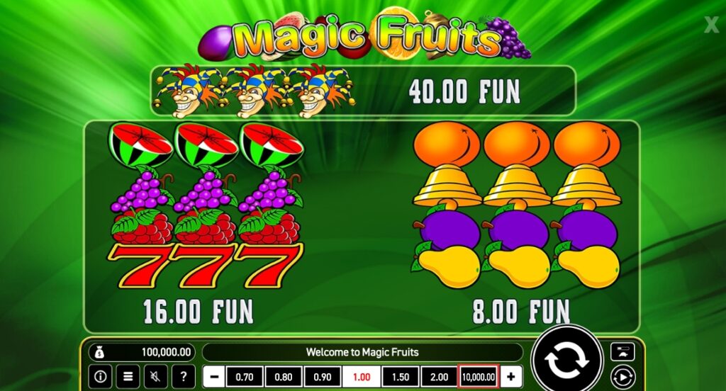 Magic Fruits Wazdan Direct slotxo-xo ฝาก ถอน