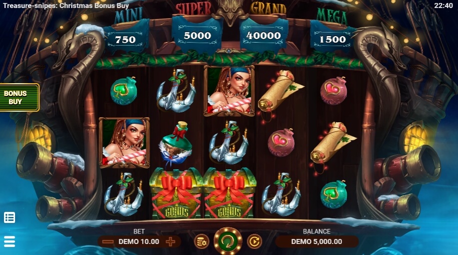 TREASURE-SNIPES CHRISTMAS BONUS BUY Evoplay Slotxo168