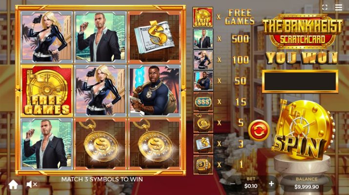 The Bank Heist SCRATCHCARD dragongaming slotxo-xo ทางเข้า